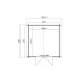  Outdoor Life Products | Tuinhuis Norah 275 x 275 | Gecoat | Carbon Grey-Wit 210292-01